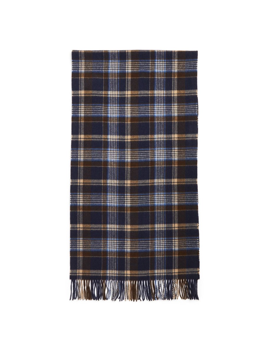 Men GANT Scarves | Check Woven Scarf Marine