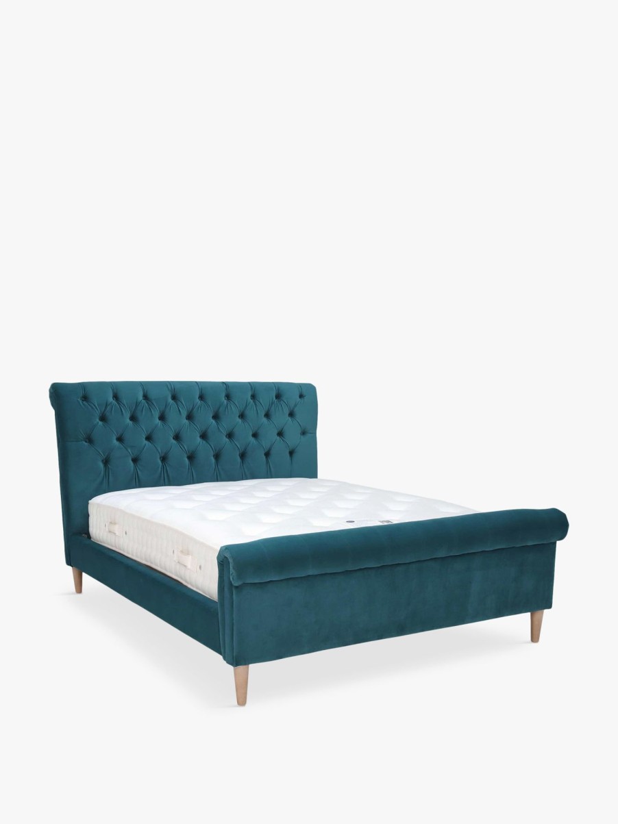 Furniture & Outdoor Barker and Stonehouse Bed Frames | Hadley High End Bed Frame, King Lumino Teal