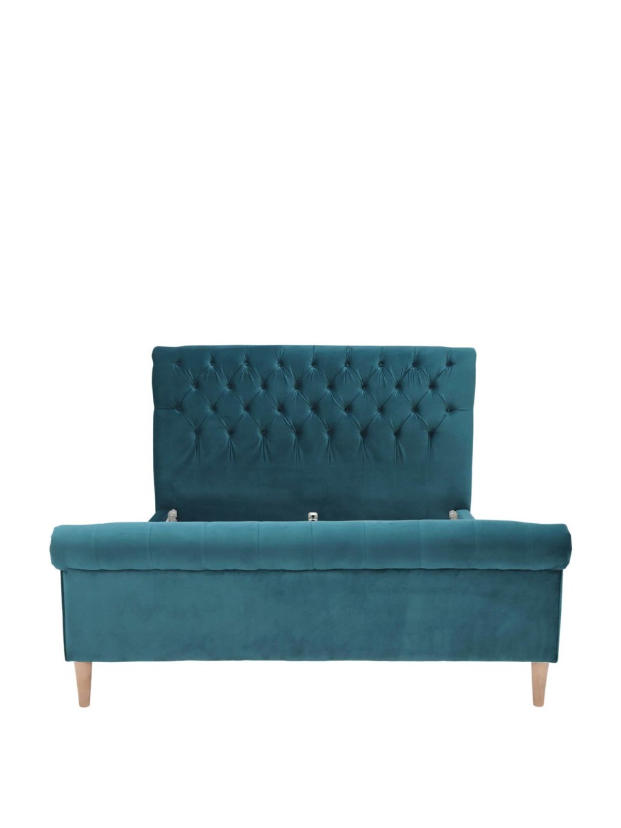 Furniture & Outdoor Barker and Stonehouse Bed Frames | Hadley High End Bed Frame, King Lumino Teal