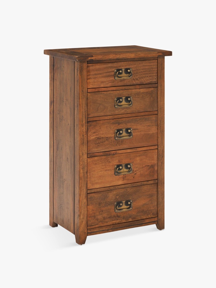 Furniture & Outdoor Barker and Stonehouse Chest Of Drawers | New Frontier 5 Drawer Chest Mango Wood