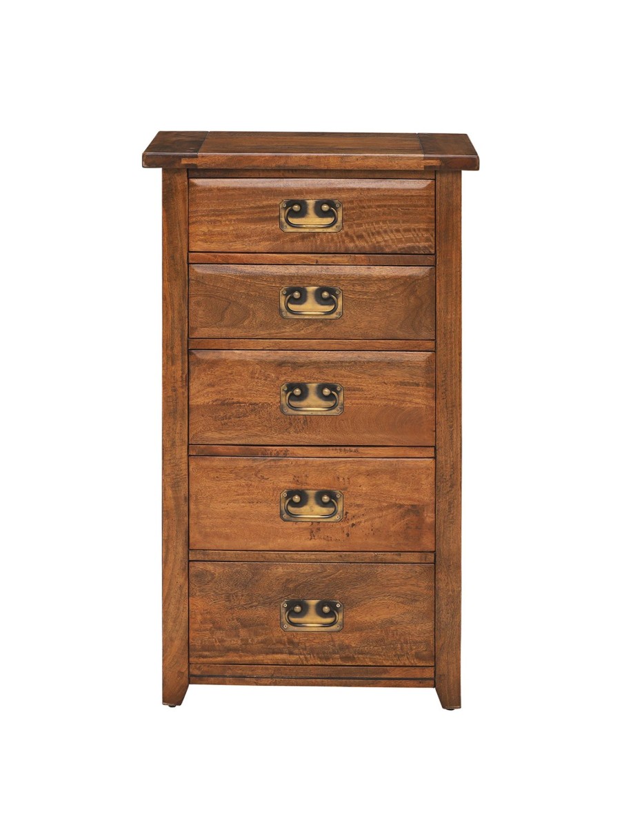 Furniture & Outdoor Barker and Stonehouse Chest Of Drawers | New Frontier 5 Drawer Chest Mango Wood