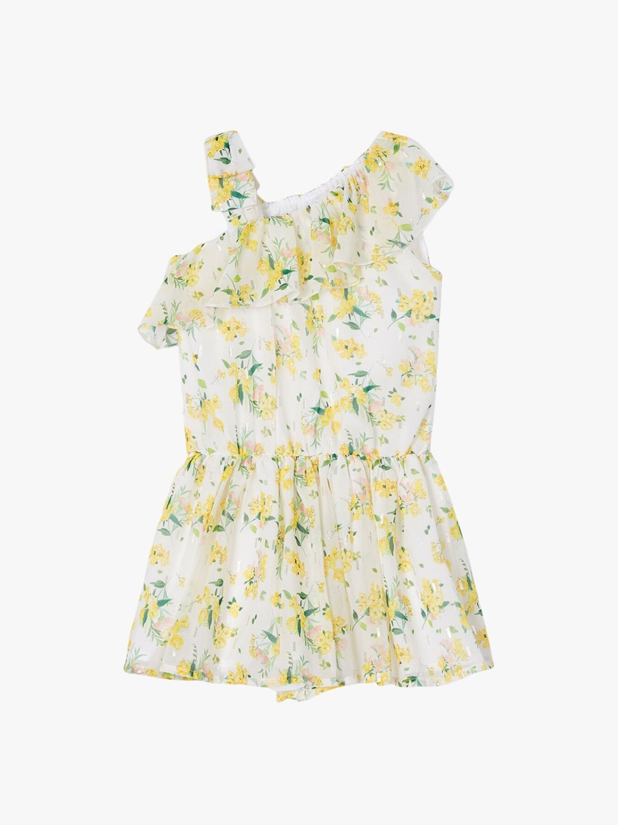 Kids Mayoral Playsuits & Jumpsuits | Flower Print Playsuit White