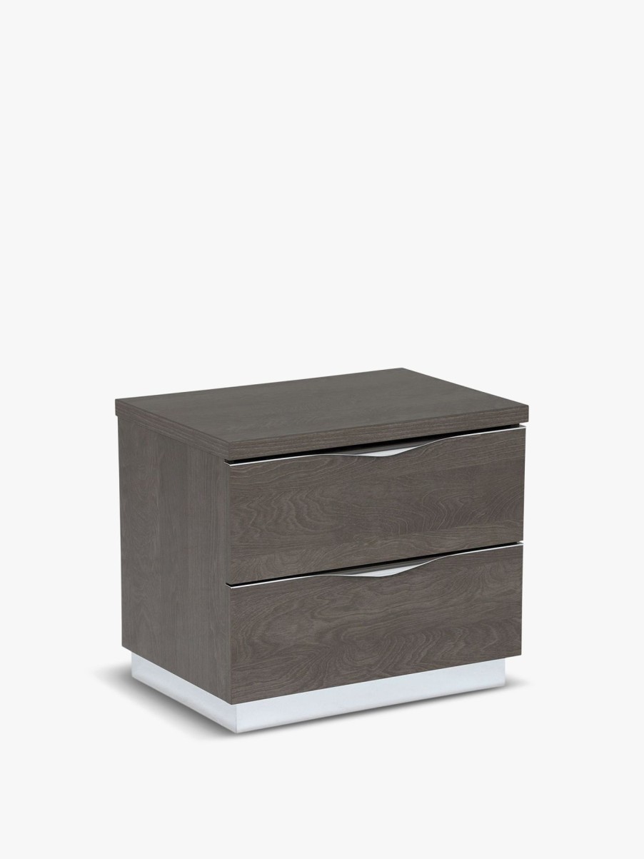 Furniture & Outdoor Barker and Stonehouse Bedside Tables | Lutyen Small Bedside Table, And Taupe Grey