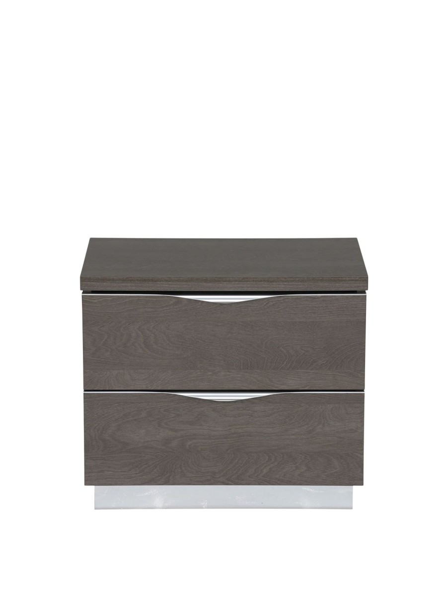 Furniture & Outdoor Barker and Stonehouse Bedside Tables | Lutyen Small Bedside Table, And Taupe Grey