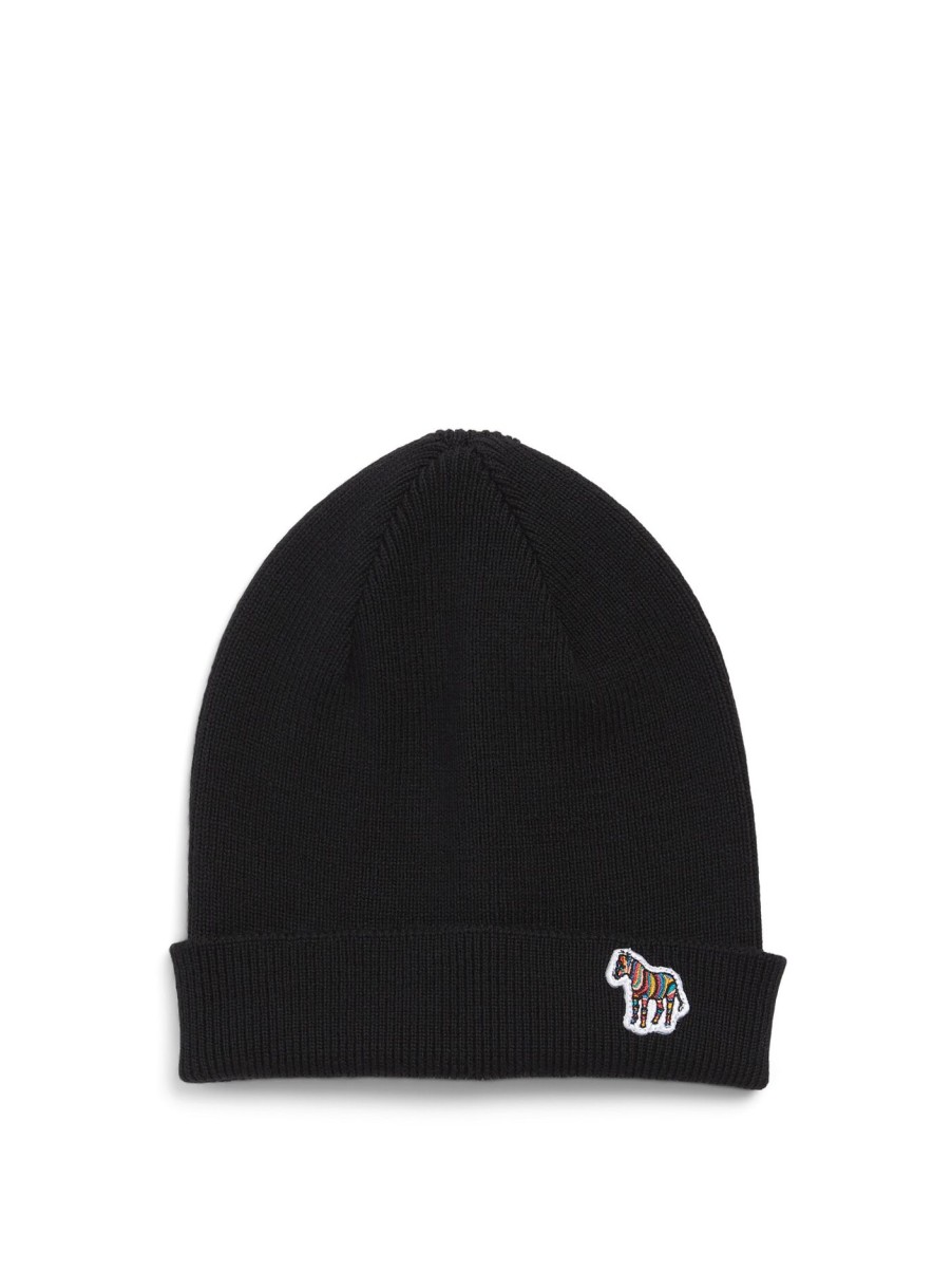 Women Paul Smith Hats | Zebra Beanie Blacks