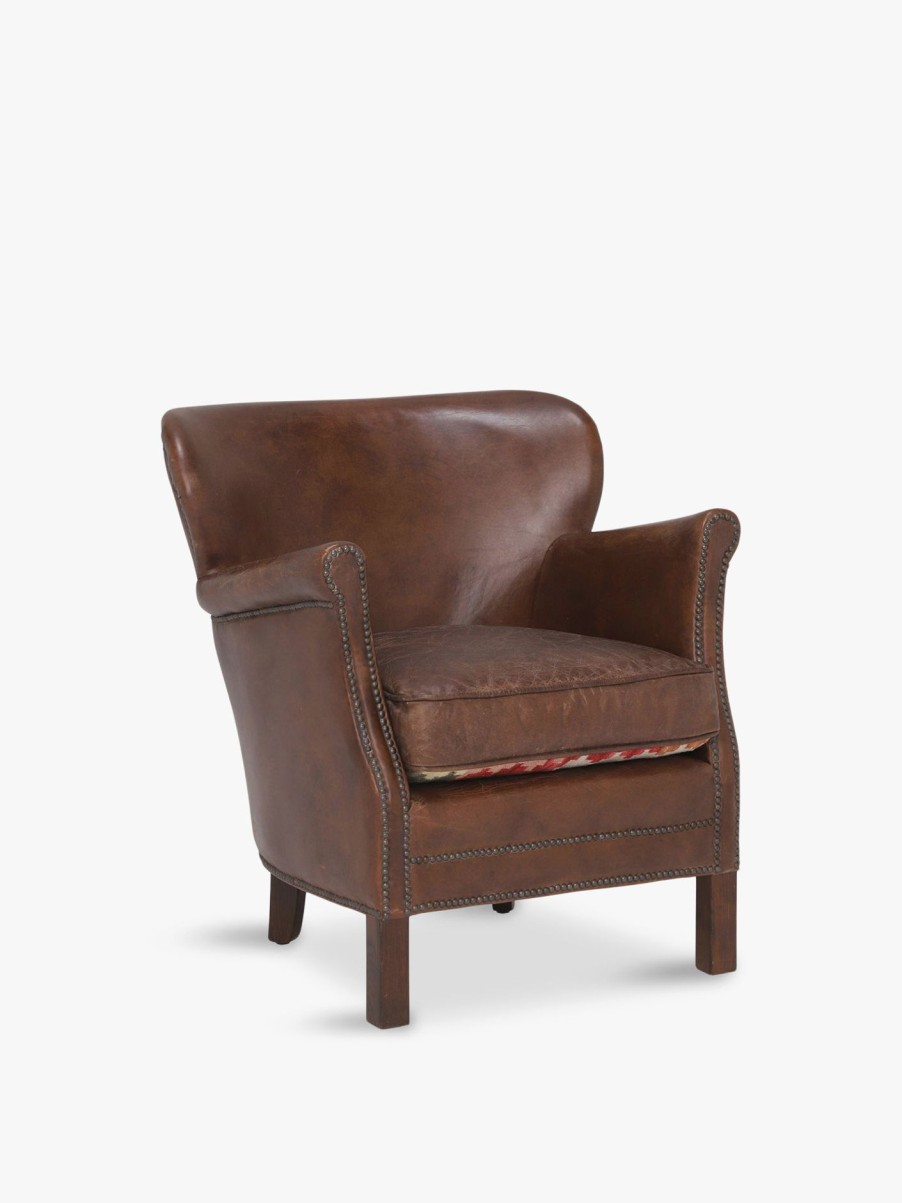 Furniture & Outdoor Barker and Stonehouse Armchairs | Cavendish Leather Armchair, Vintage Cigar