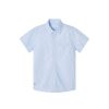 Kids Mayoral Shirts | Micro Print Short Sleeve Shirt Blue