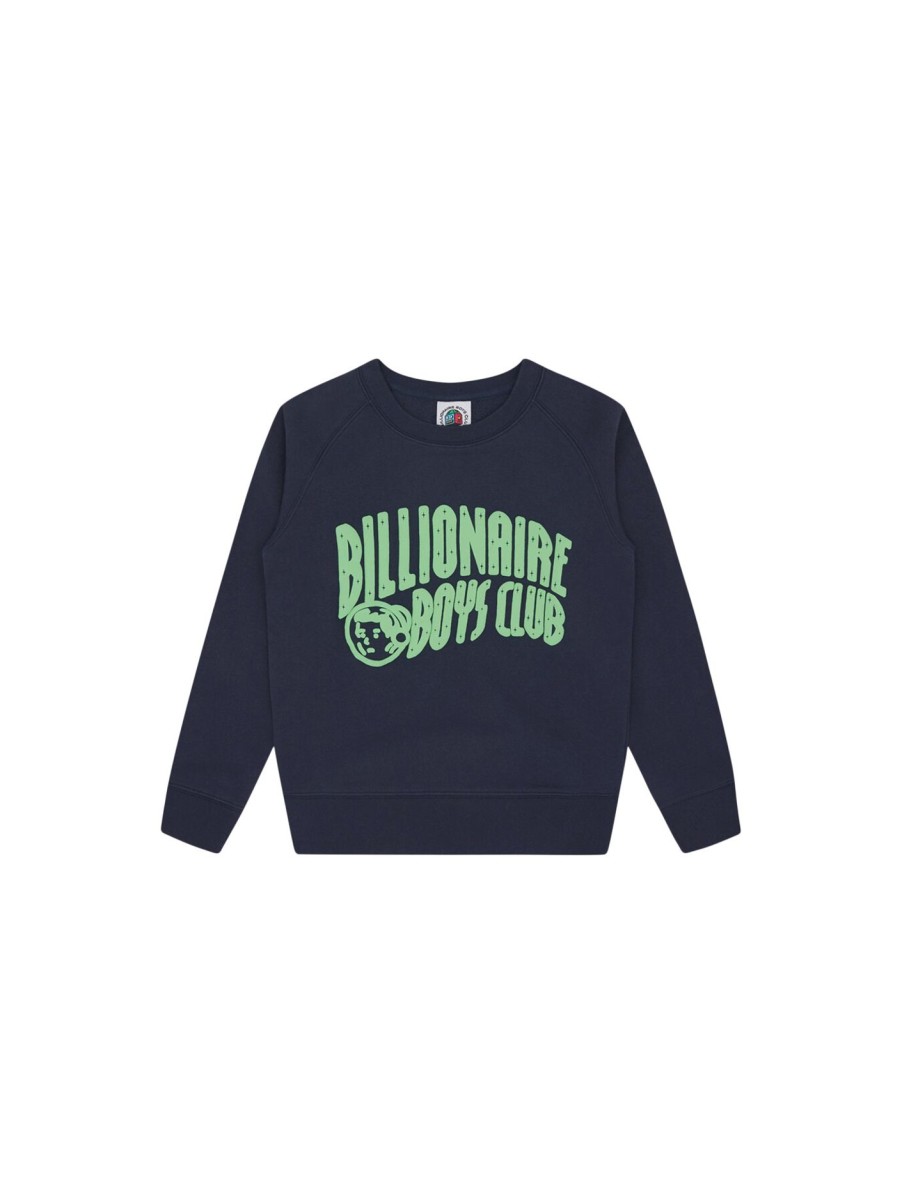 Kids Billionaire Boys Club Sweatshirts & Knitwear | Arch Logo Crewneck Navy