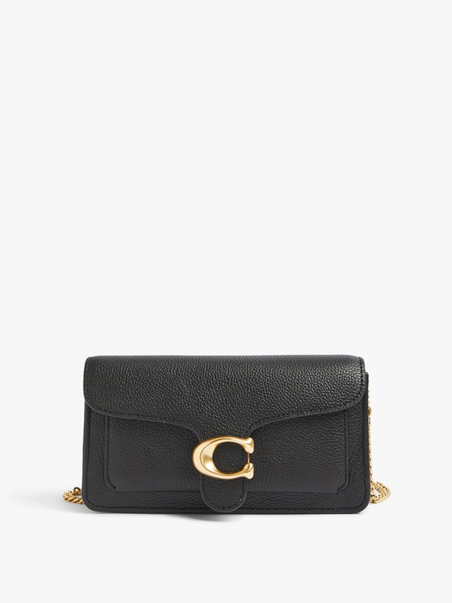 Women COACH Clutch Bags | Tabby Chain Clutch Black