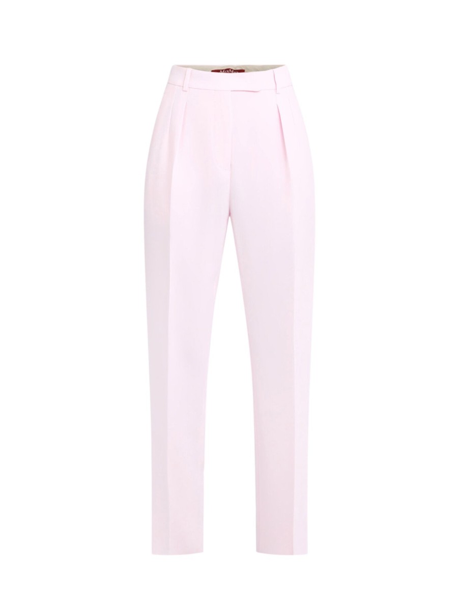 Women Max Mara Studio Trousers & Shorts | Era Carrot Trouser Pink