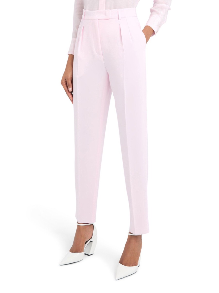 Women Max Mara Studio Trousers & Shorts | Era Carrot Trouser Pink