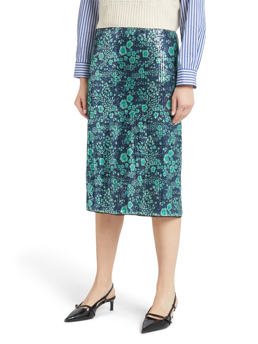 Women Baum und Pferdgarten Skirts | Jolette Green Sequince Flower