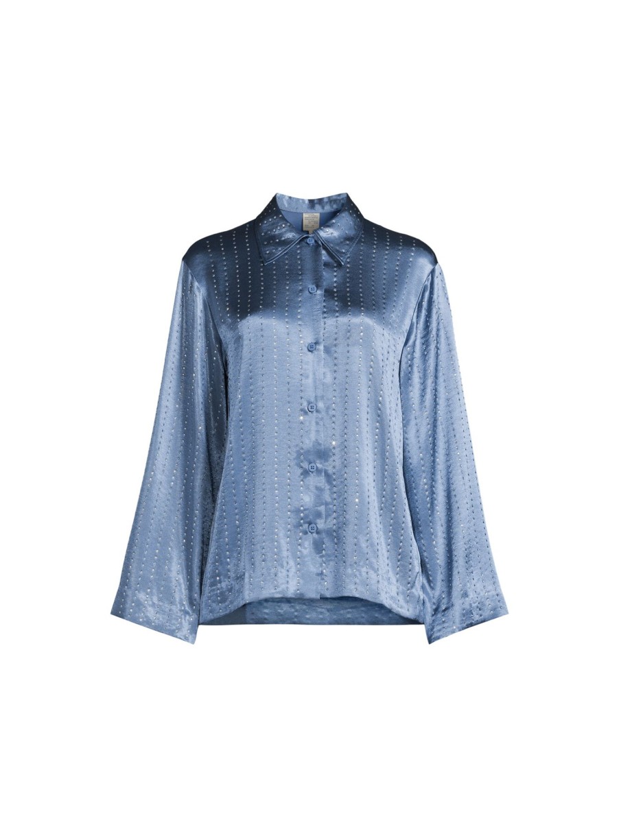 Women Baum und Pferdgarten Tops | Mariko Shirt Coronet Blue Crystal