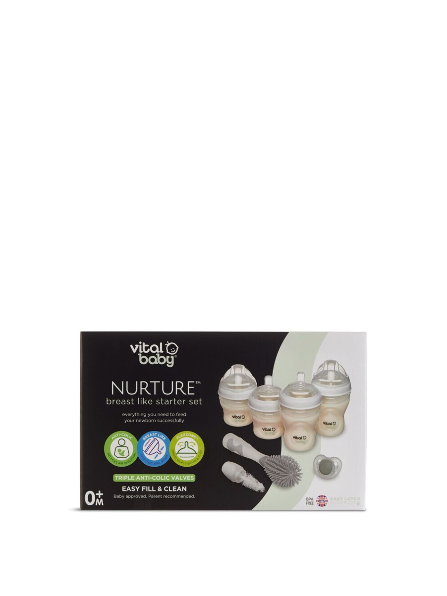 Kids Vital Baby Feeding & Healthcare | Vital Baby Nurture Breast Like Starter Set White