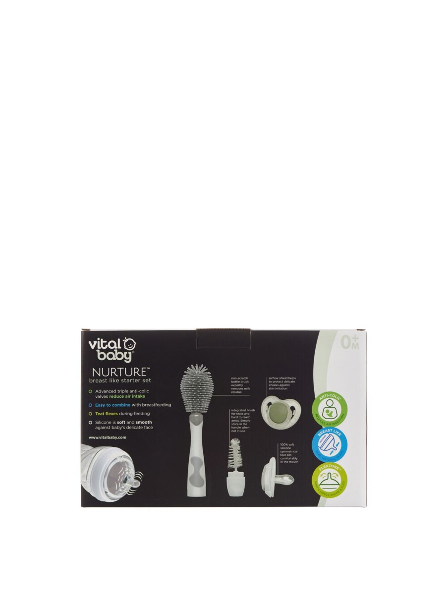 Kids Vital Baby Feeding & Healthcare | Vital Baby Nurture Breast Like Starter Set White