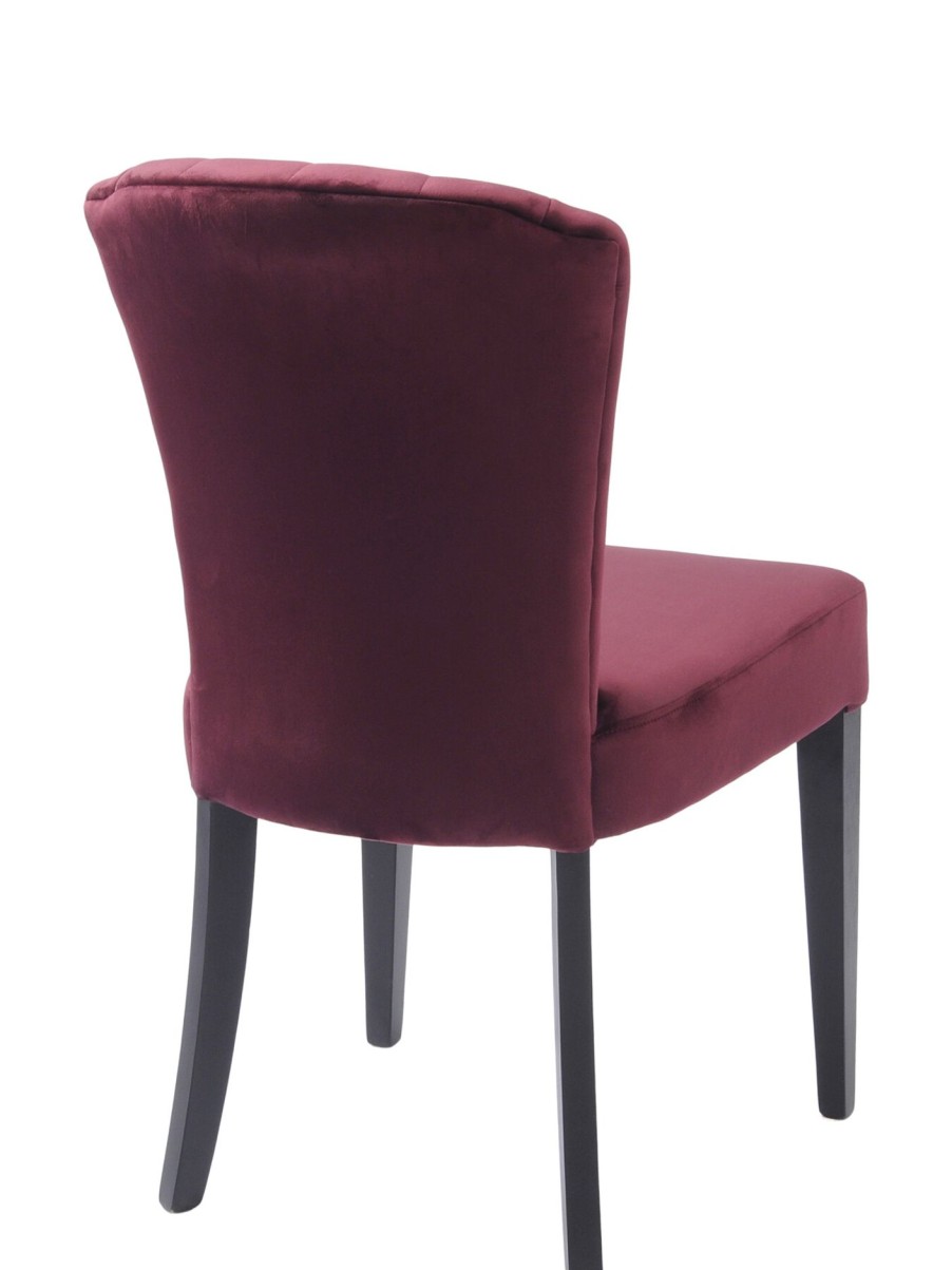 Furniture & Outdoor Libra Interiors Dining Chairs | Henley Velvet Shell Upholstered Dining Chair In Plum