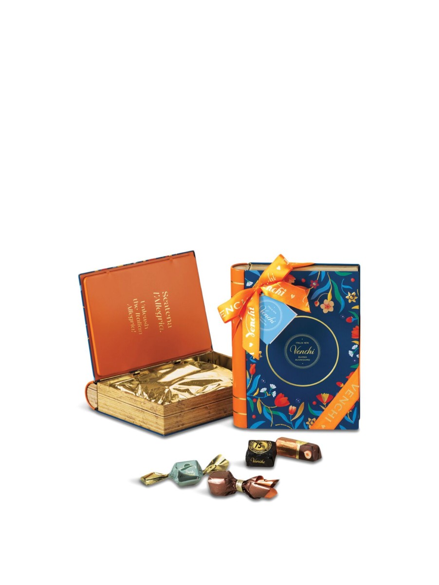 Food & Drink Venchi Chocolate | Baroque Maxi Book With Assorted Chocolates 200G