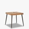 Furniture & Outdoor Barker and Stonehouse Square Dining Tables | Dante Dining Table, Recycled Elm Brown