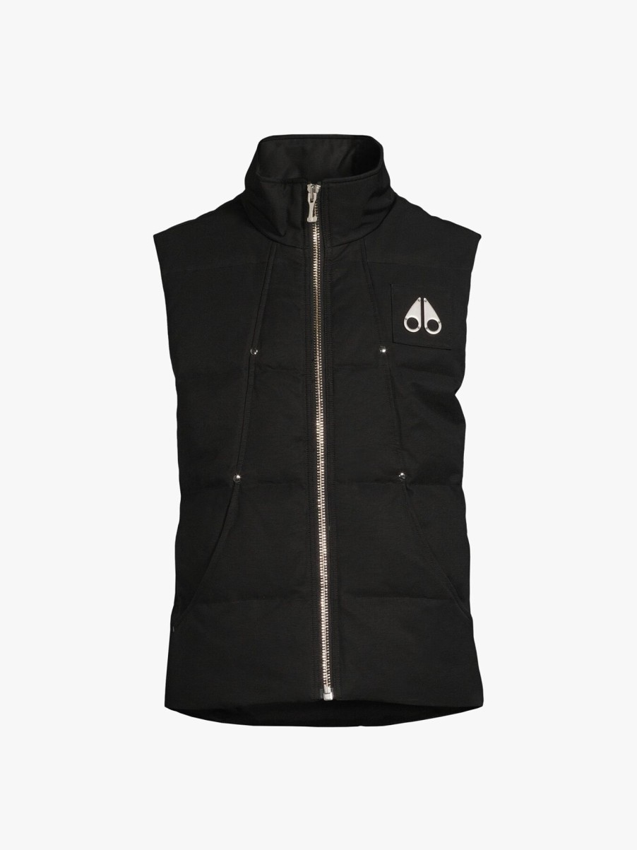 Men Moose Knuckles Coats & Jackets | Montreal Vest Black