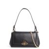 Women Vivienne Westwood Shoulder Bags | Hazel Medium Handbag Black/Light Gold Hw