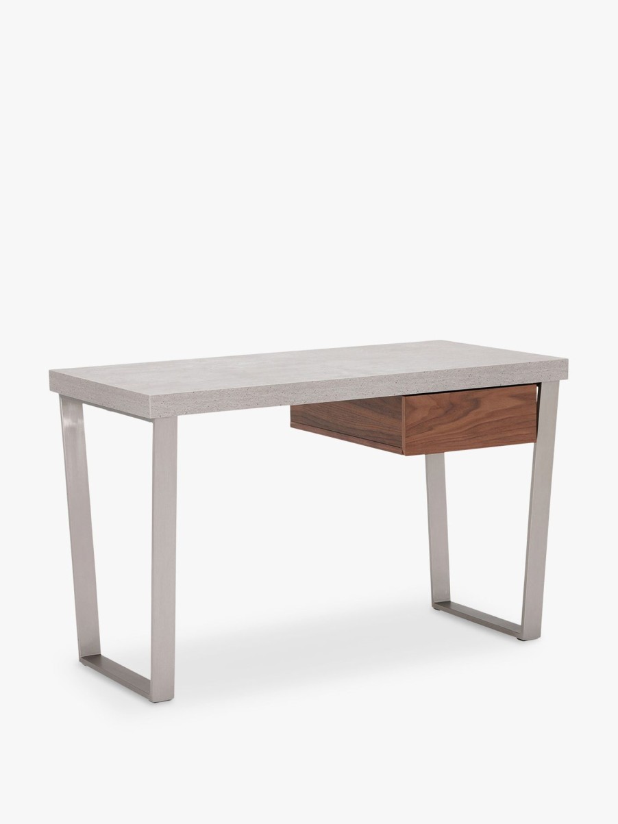 Furniture & Outdoor Barker and Stonehouse Desks | Halmstad Office Desk Concrete And Walnut