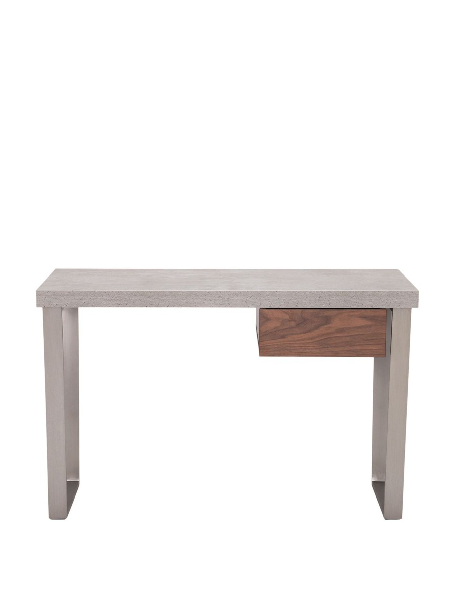 Furniture & Outdoor Barker and Stonehouse Desks | Halmstad Office Desk Concrete And Walnut