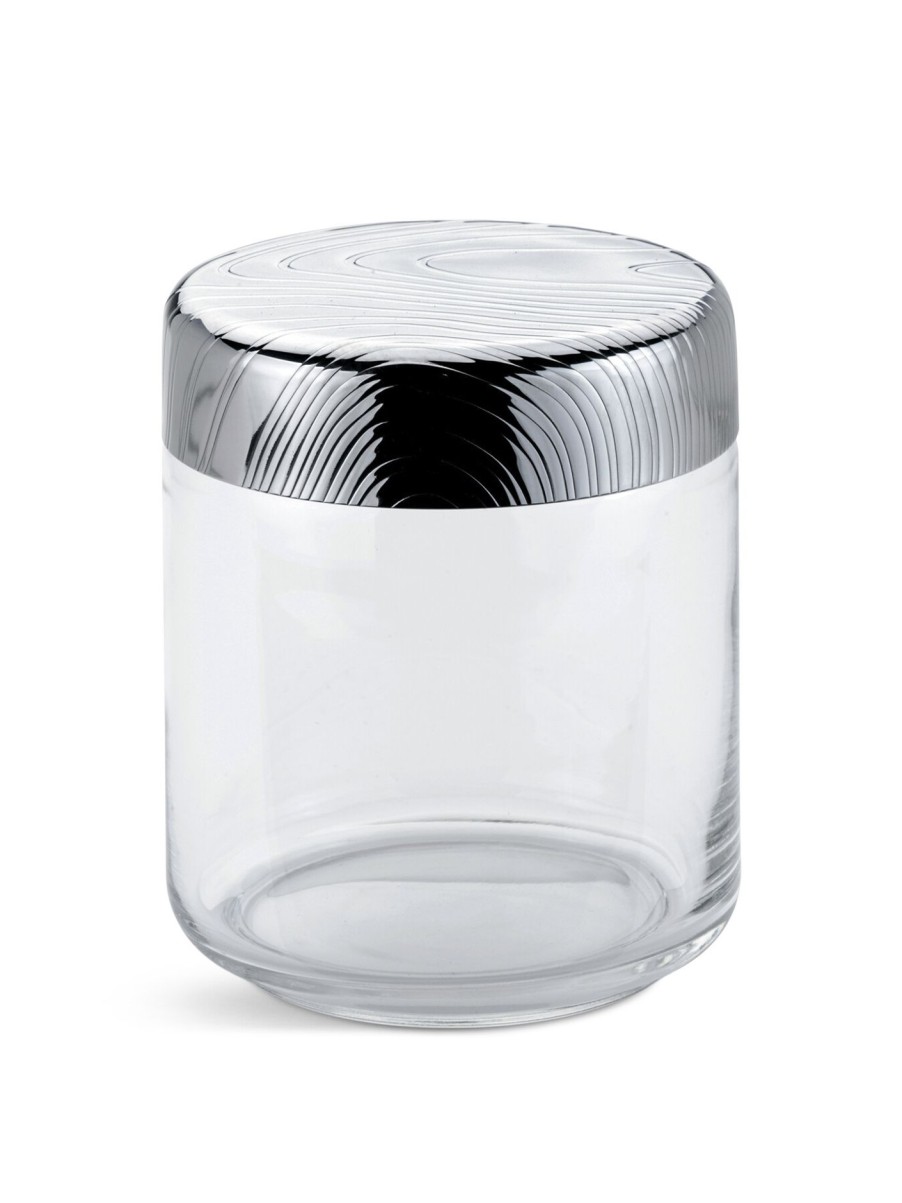 Home & Tech Alessi Lunchboxes & Food Storage | Veneer Glass Jar With Stainless Steel Lid Clear