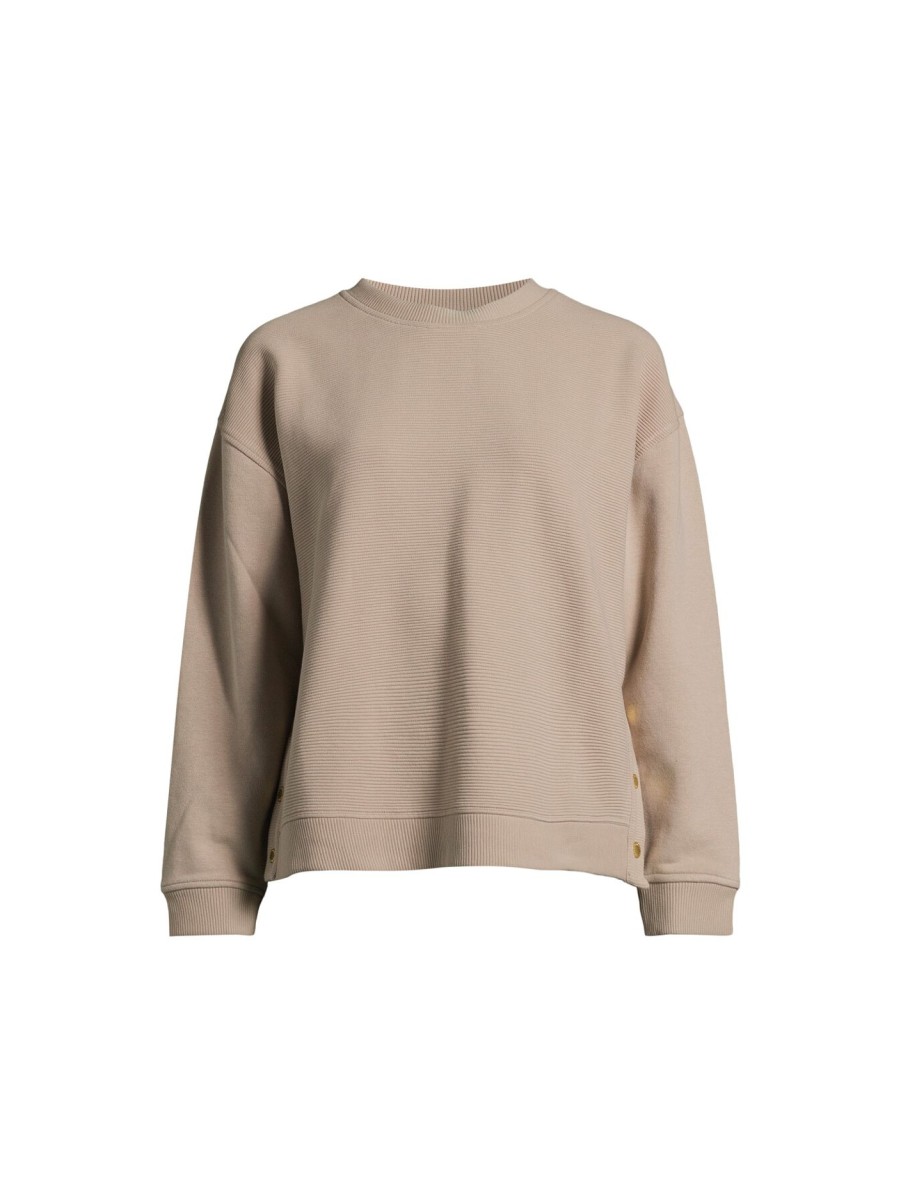 Women Barbour International Activewear | B.Intl Kinghorn Sweatshirt Oat