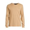 Men Polo Ralph Lauren T-Shirts | L/S Pima Tee Classic Camel Heather