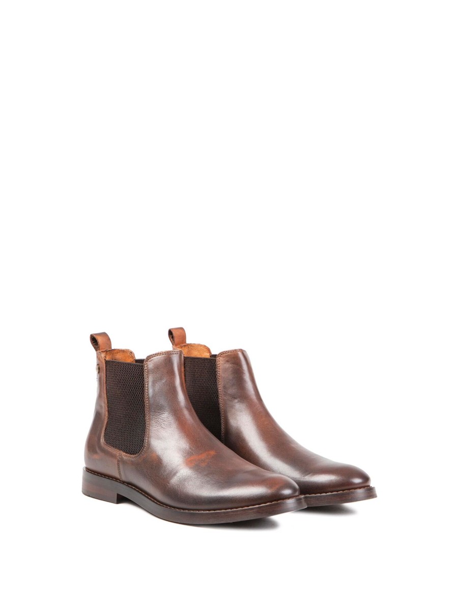 Men Sole Boots | Sole Agnew Chelsea Boots Brown