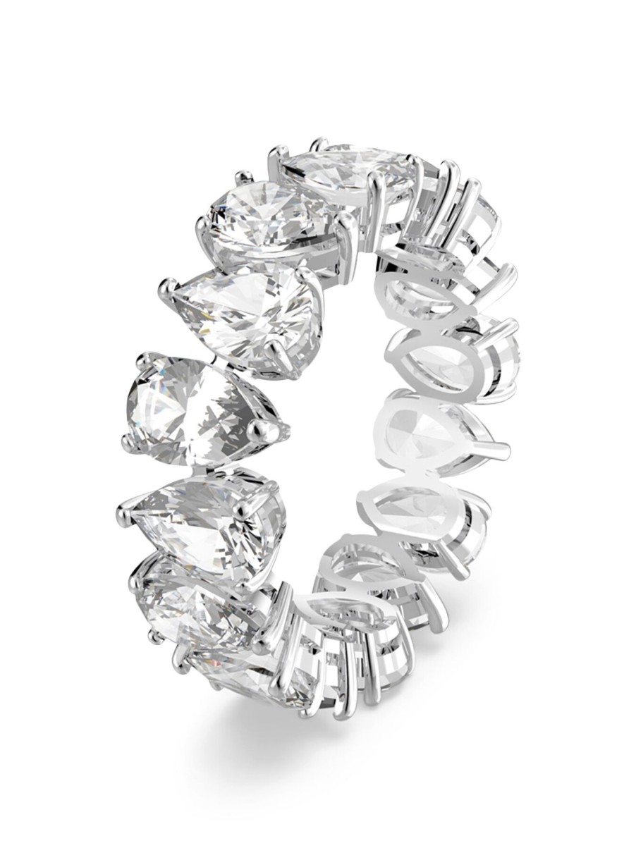 Women Swarovski Jewellery | Vittore Ring Pear 58 Czwh/Rhs