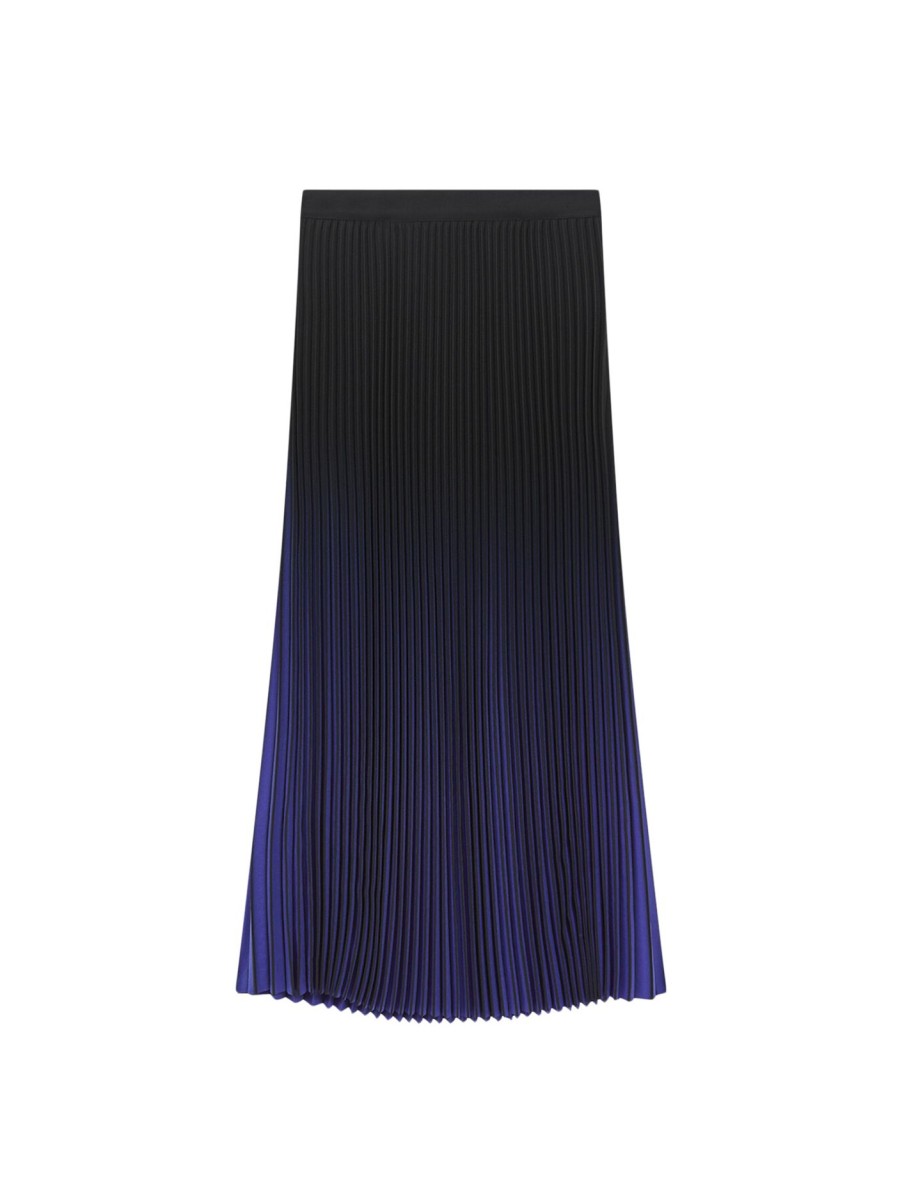 Women REISS Skirts | Marlie Ombre Pleated Midi Skirt Purple