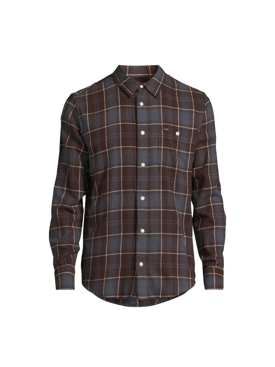 Men Lee Shirts | Leesure Check Shirt Dustu Navy