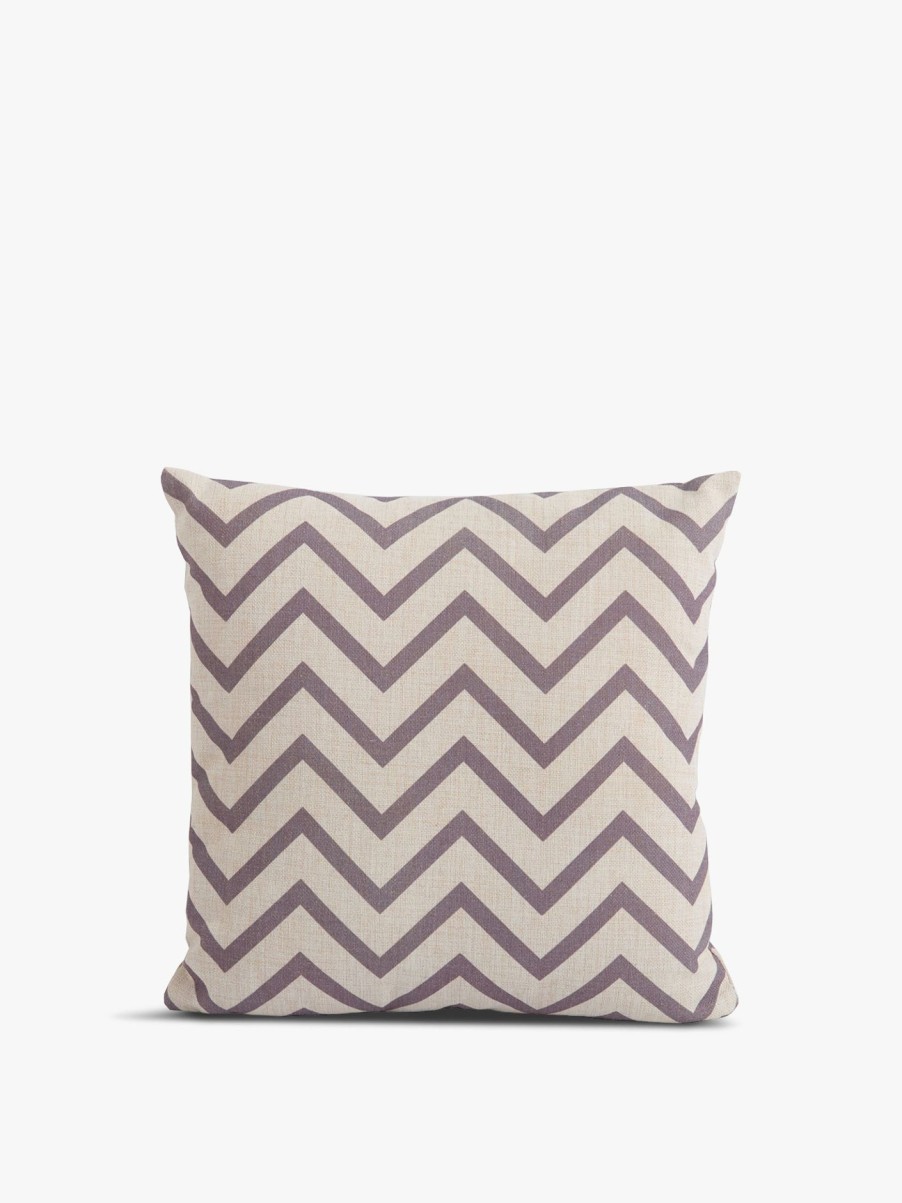 Furniture & Outdoor Bramblecrest Garden Cushions | Chevron Cocoa Square Scatter Cushion Brown