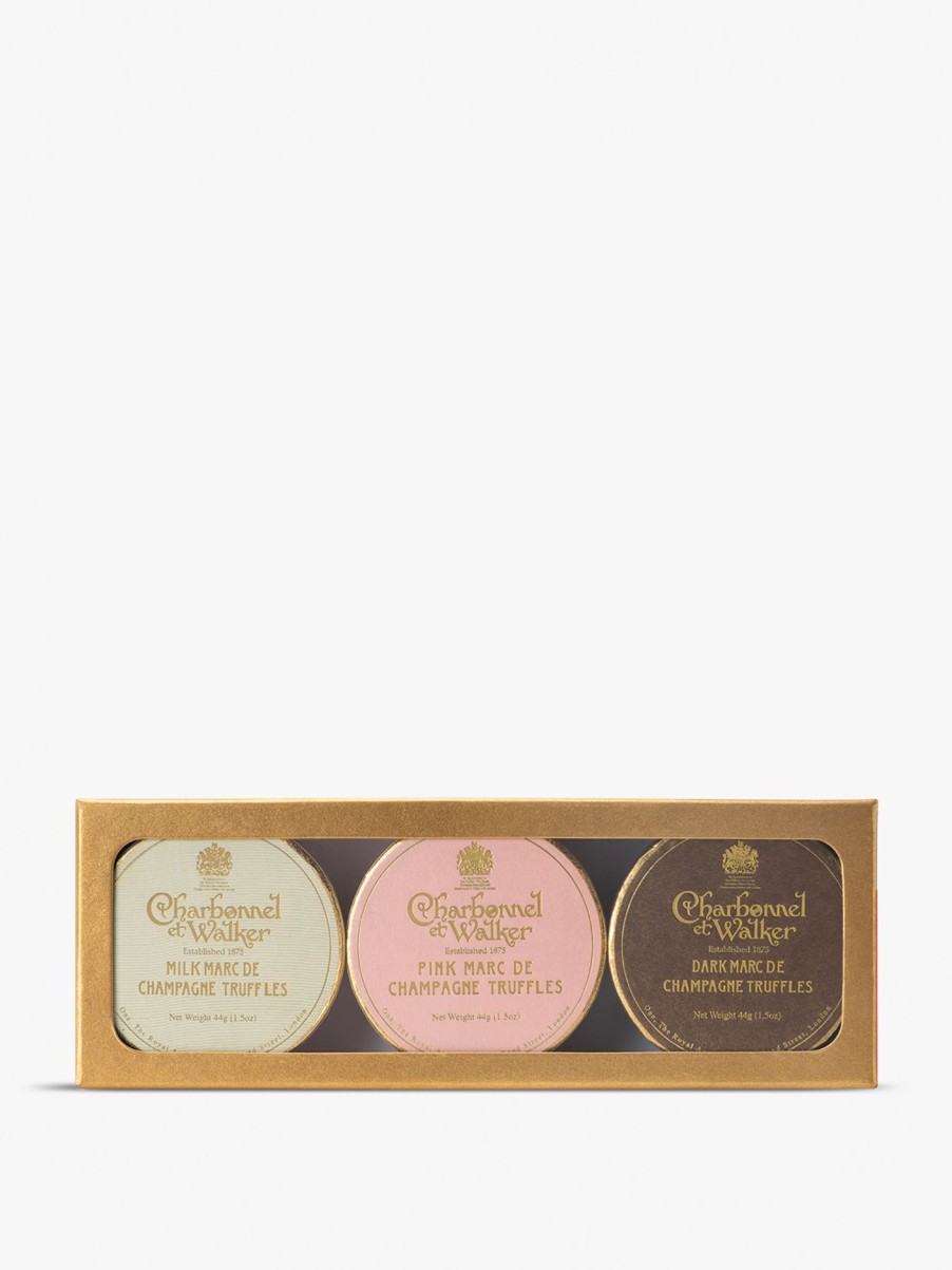 Food & Drink Charbonnel et Walker Chocolate | Mini Champagne Truffle Gift Set 3 X 44G