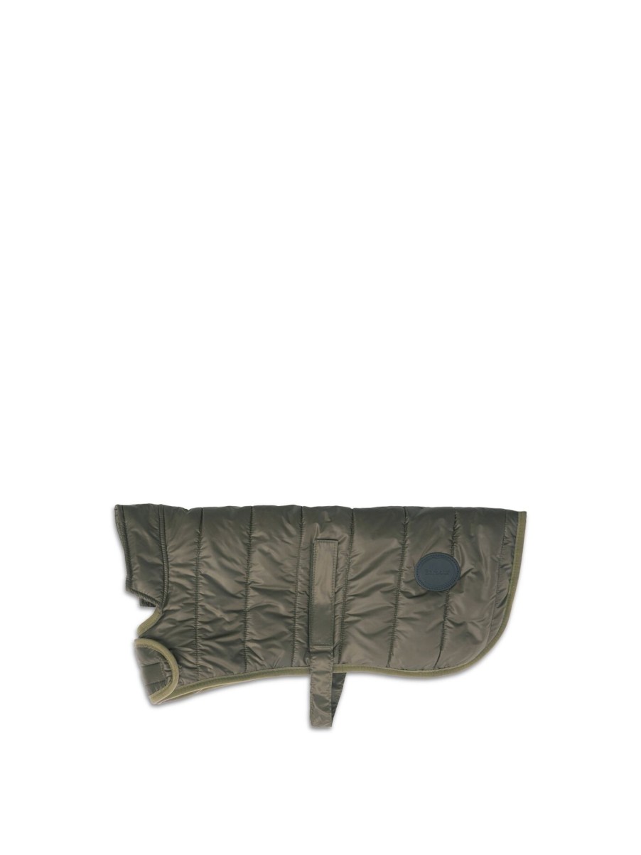 Home & Tech Barbour | Baffle Quilted Dog Coat Dark Olive Medium