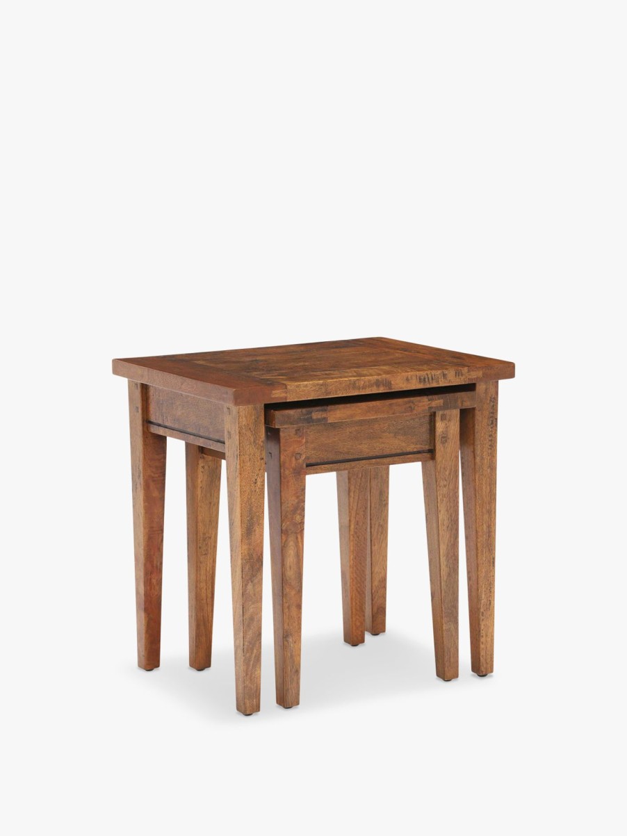 Furniture & Outdoor Barker and Stonehouse Side Tables | New Frontier Nest Of Tables Mango Wood