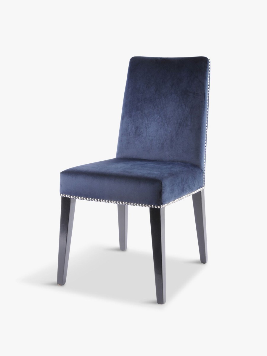 Furniture & Outdoor Libra Interiors Dining Chairs | Mayfair Midnight Dining Chair Navy