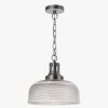 Home & Tech Dar Lighting Ceiling Lights | Tack 1 Light Pendant Silver