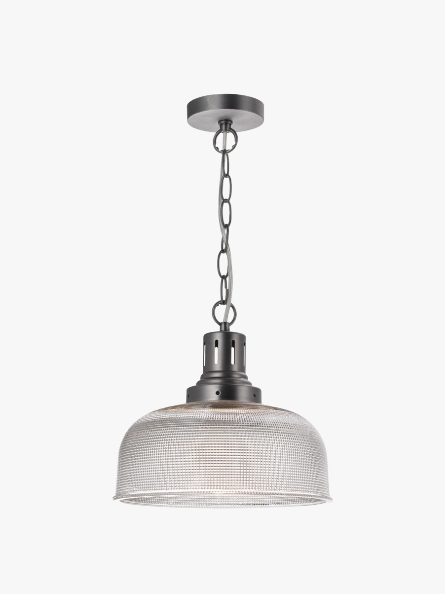 Home & Tech Dar Lighting Ceiling Lights | Tack 1 Light Pendant Silver