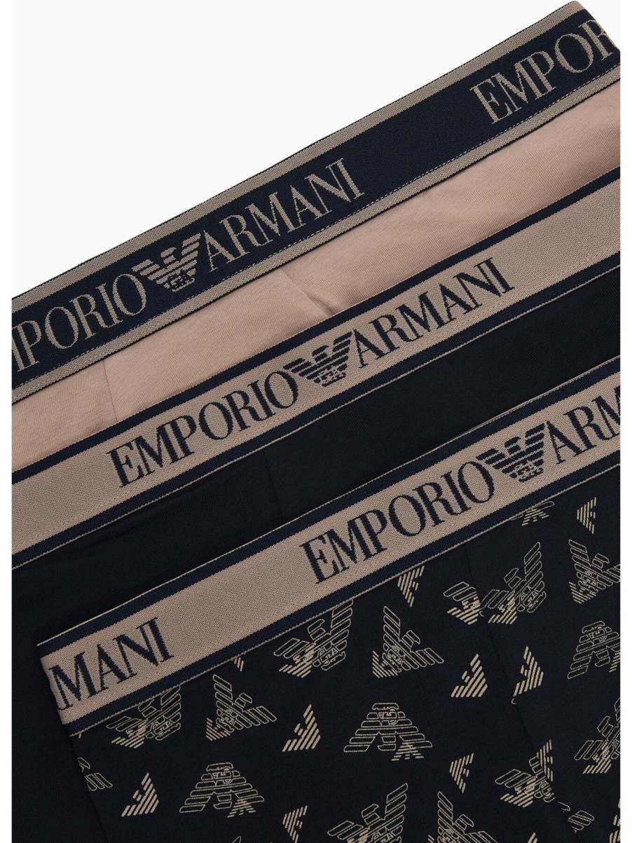 Men Emporio Armani Underwear & Socks | Core Logoband Briefs Rope Pr. Marine Marin