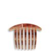 Women France Luxe Hair Accessories | Handmade French Twist Comb Caramel Horn