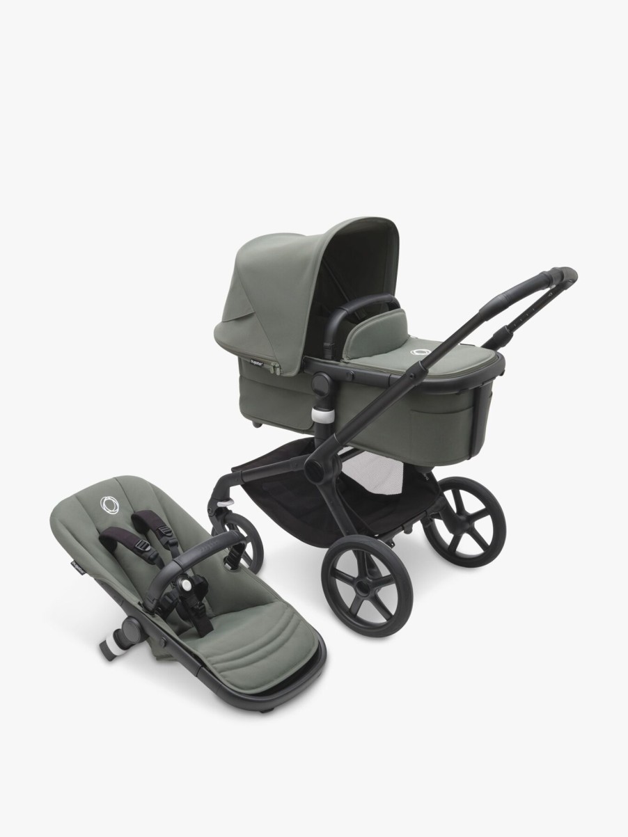 Kids Bugaboo Pushchairs & Travel | Bugaboo Fox 5 Complete Black/Forest Green