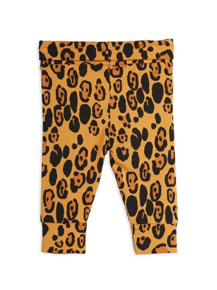 Kids Mini Rodini Bottoms | Basic Leopard Leggings Beige