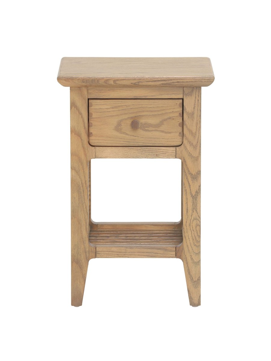 Furniture & Outdoor Barker and Stonehouse Bedside Tables | Runswick Bedside Table Oak