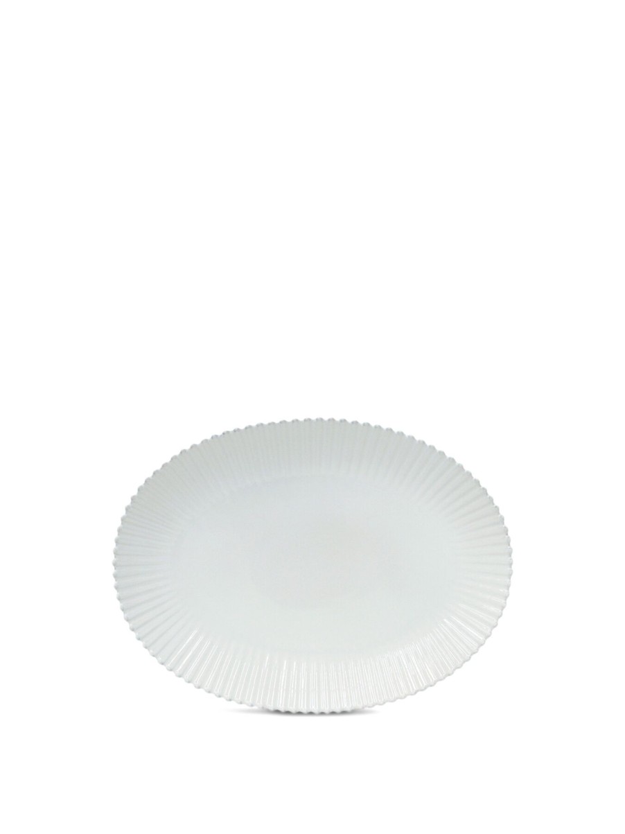 Home & Tech Costa Nova Serveware | Pearl Extra Large Oval Platter White