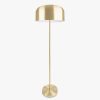 Home & Tech Leitmotiv Floor Lamps | Capa Metallic Floor Lamp Brushed Gold