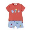 Kids Mayoral Sets | Ice Cream Shorts Set Papaya