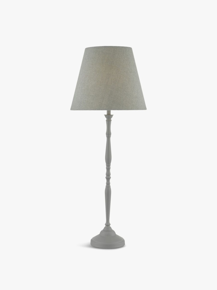 Home & Tech Dar Lighting Desk & Table Lamps | Joanna Table Lamp With Shade Grey