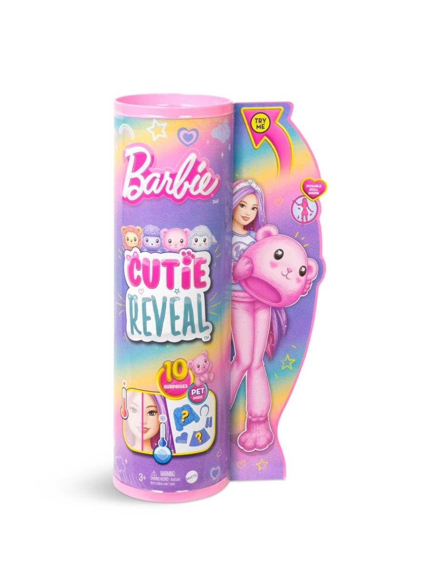 Kids Barbie Action Figures & Dolls | Barbie Cutie Reveal - Cozy Cute Tees Teddy